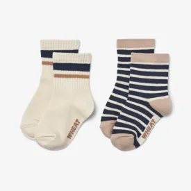 2 pk Jamie socks - blue