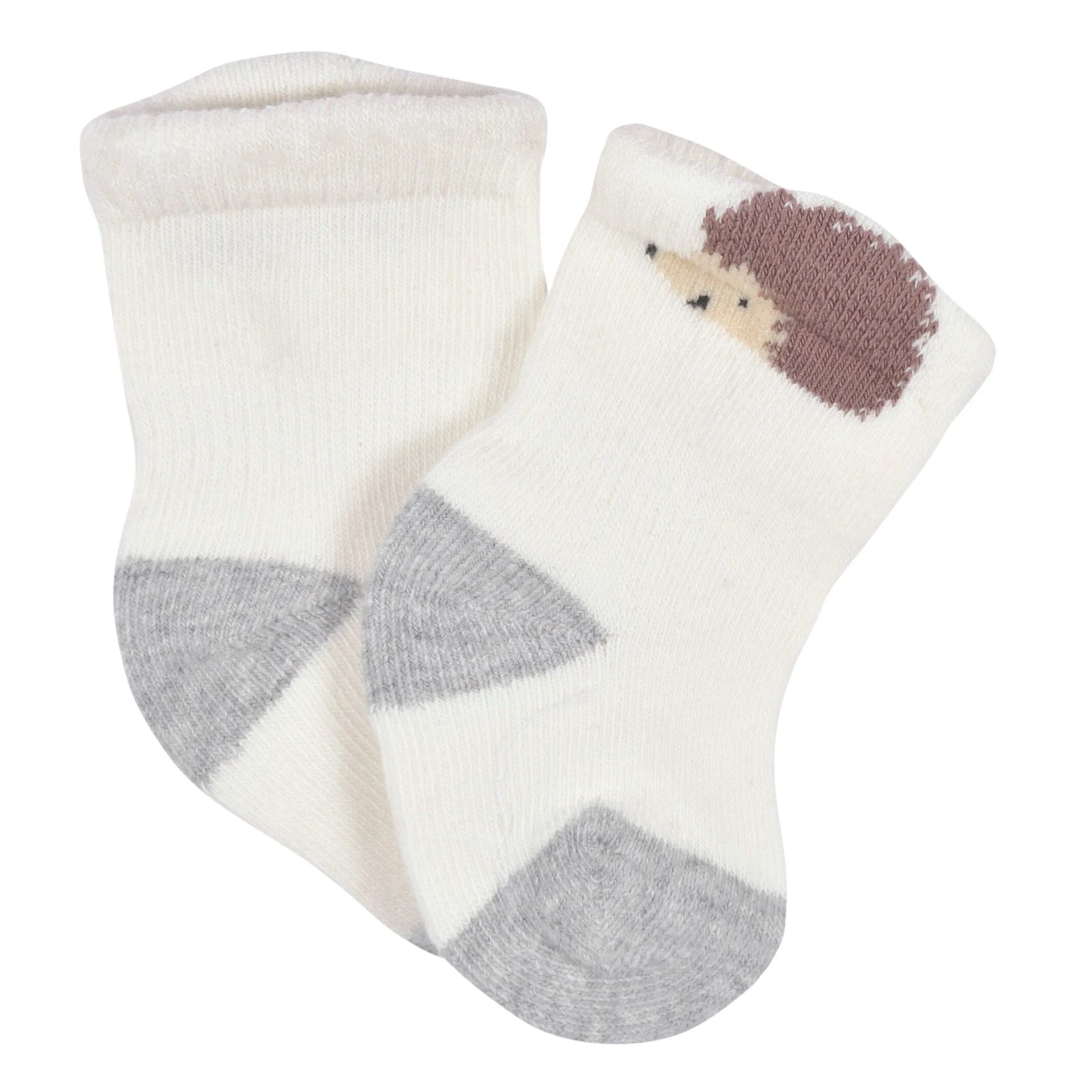 6-Pack Baby Boys Hedgehog Wiggle Proof® Socks