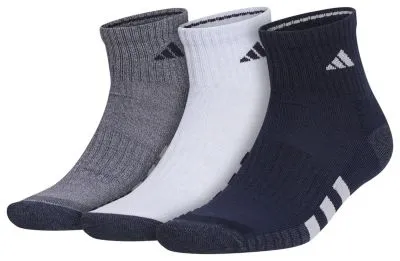 adidas Men's Cushioned 3.0 Color 3-Pack Quarter Socks