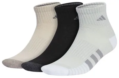 adidas Men's Cushioned 3.0 Color 3-Pack Quarter Socks