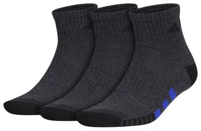 adidas Men's Cushioned 3.0 Color 3-Pack Quarter Socks