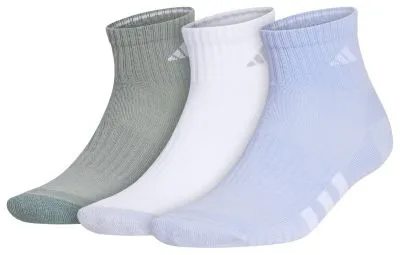 adidas Men's Cushioned 3.0 Color 3-Pack Quarter Socks