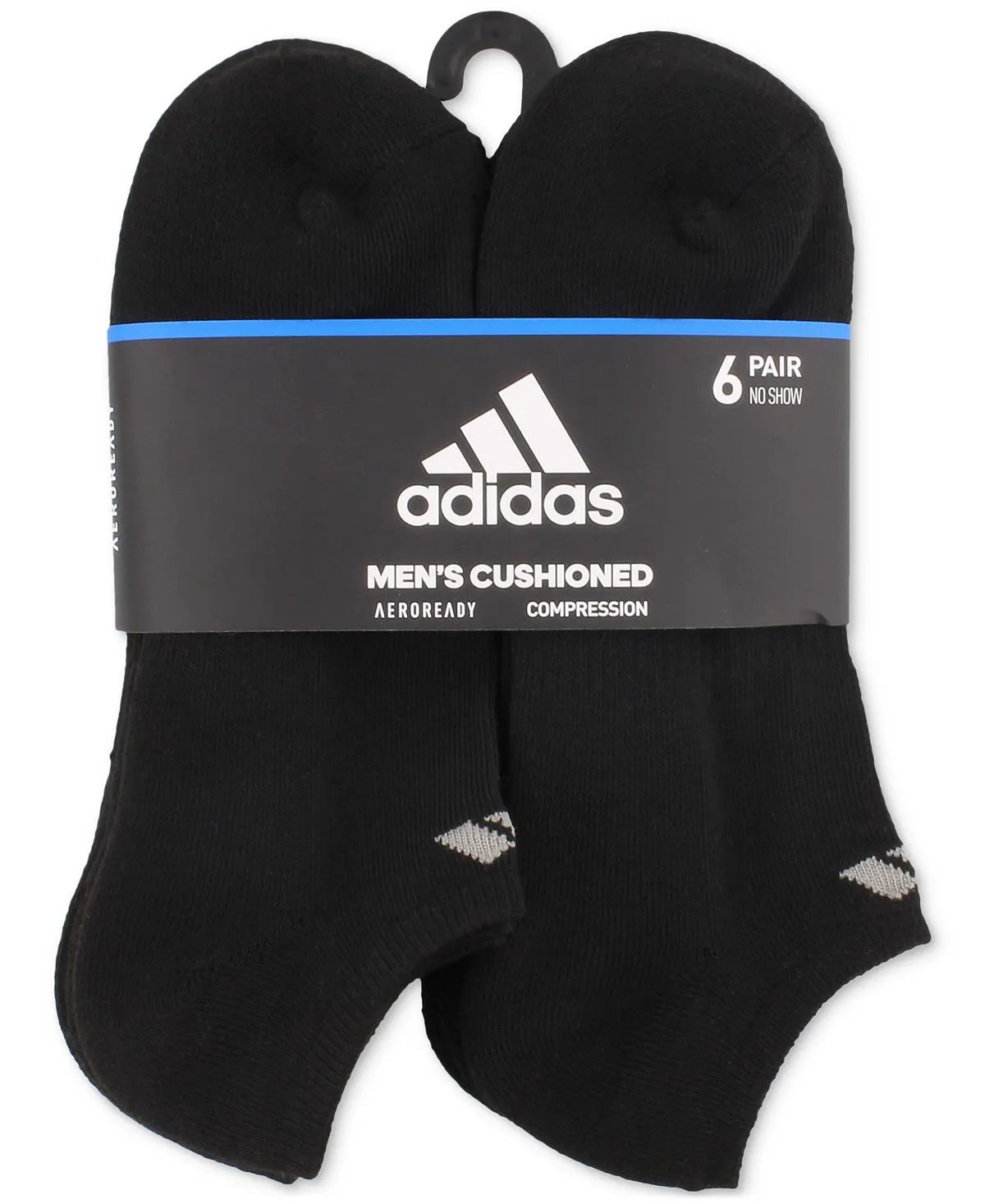 adidas Men's Soft Lined Sports Socks 6 Pairs of Invisible Socks