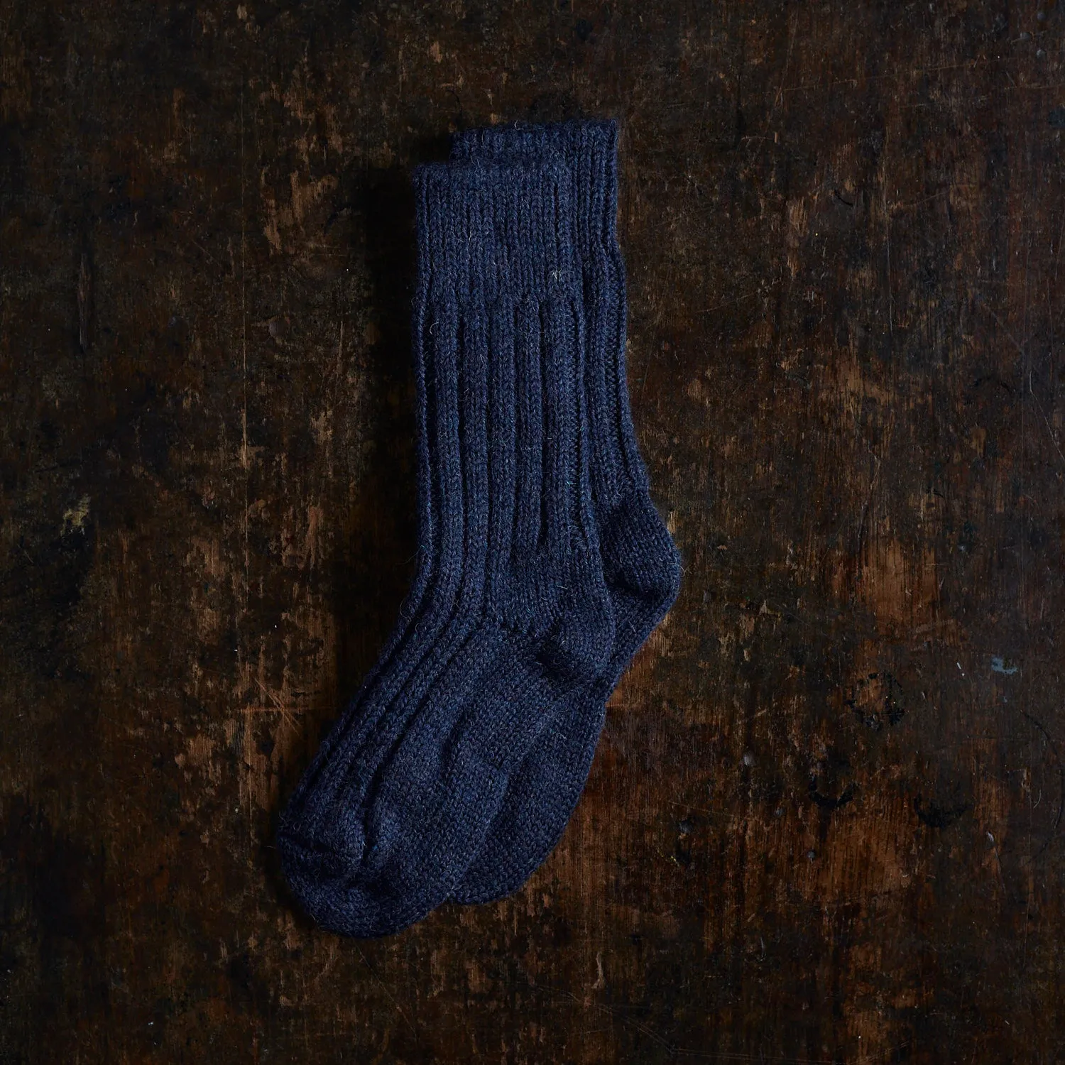 Adults Wool Tweed Socks - Dusk