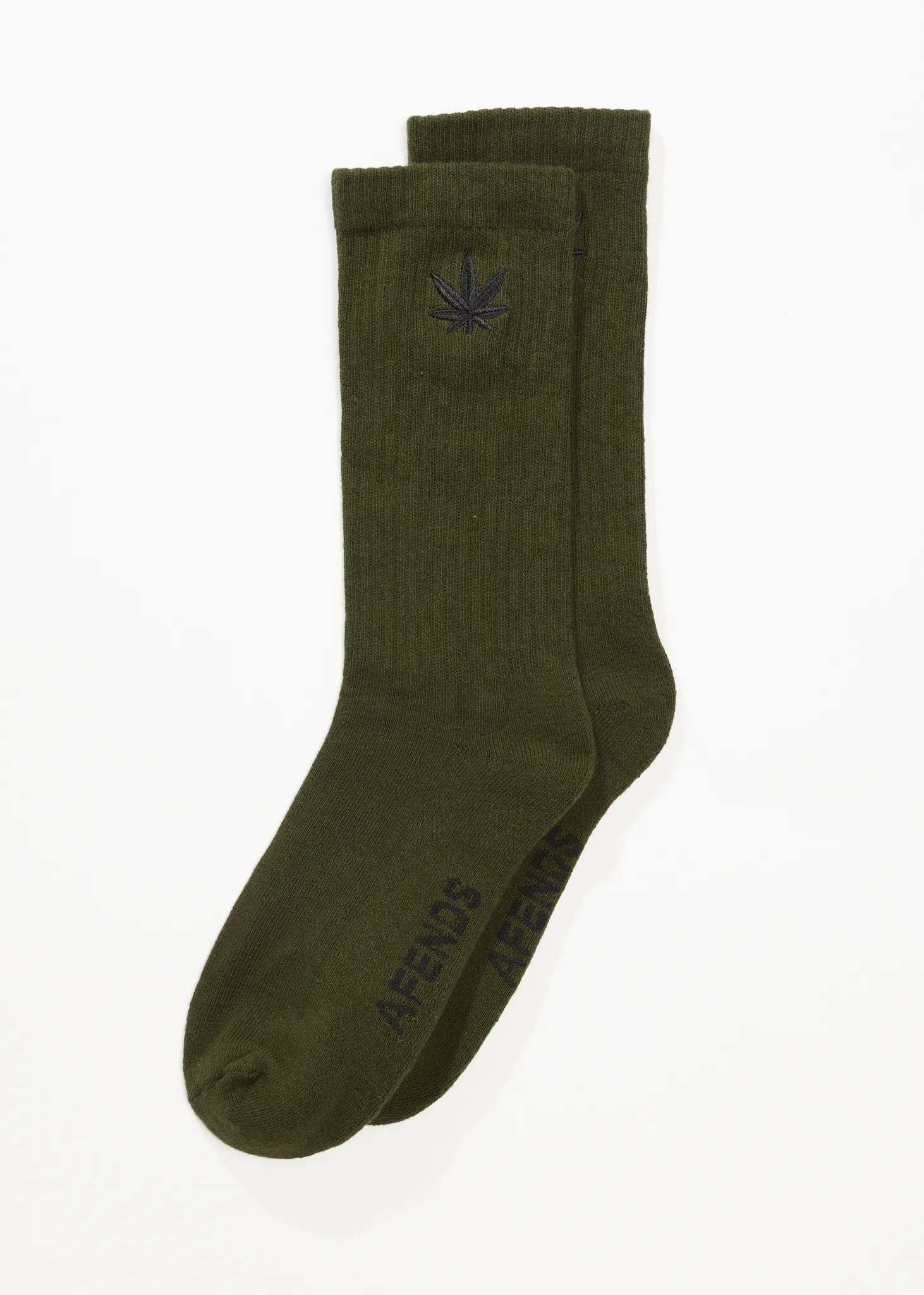 AFENDS Mens Happy - Socks One Pack - Military