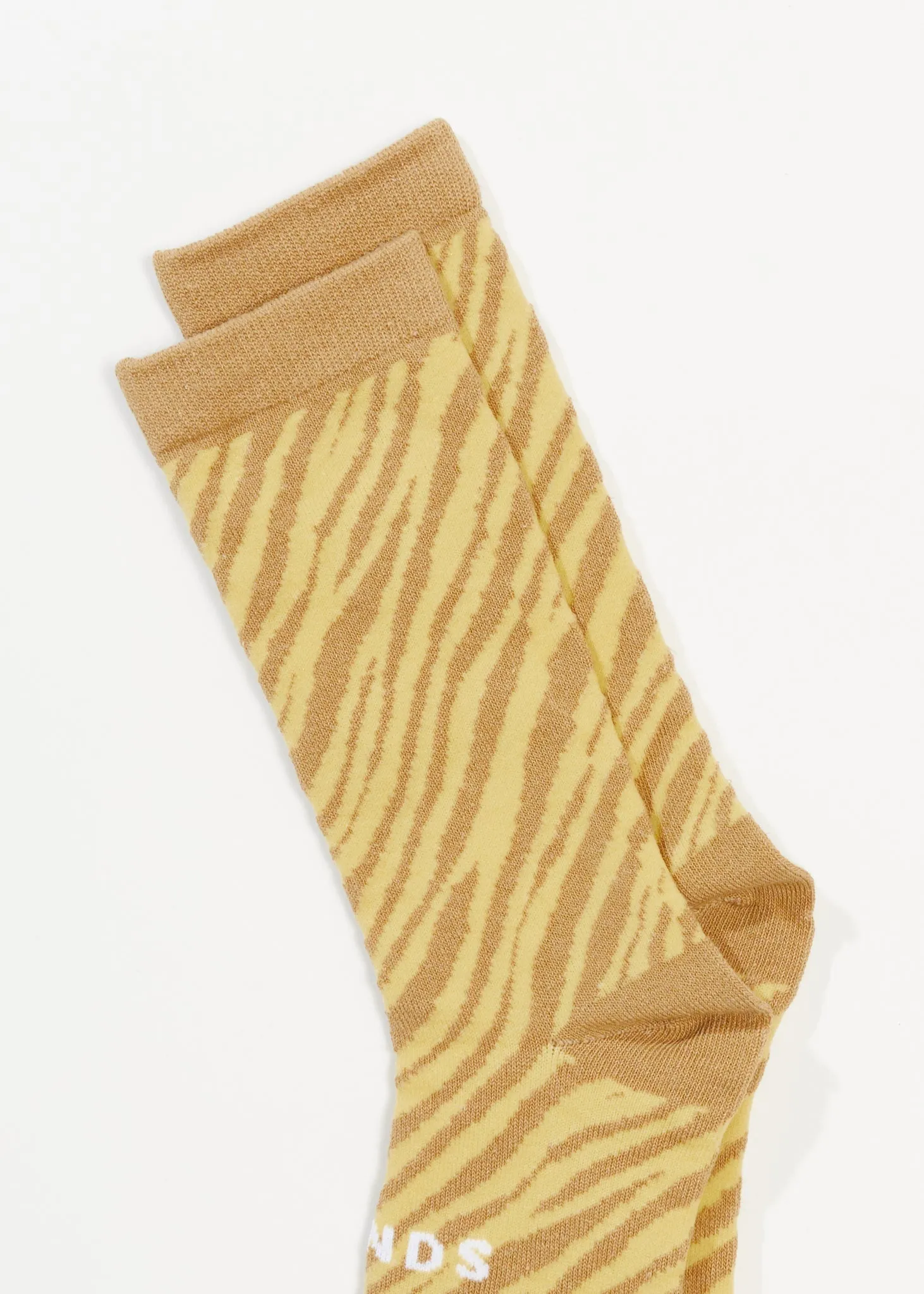 AFENDS Unisex Atmosphere - Crew Socks - Butter Stripe