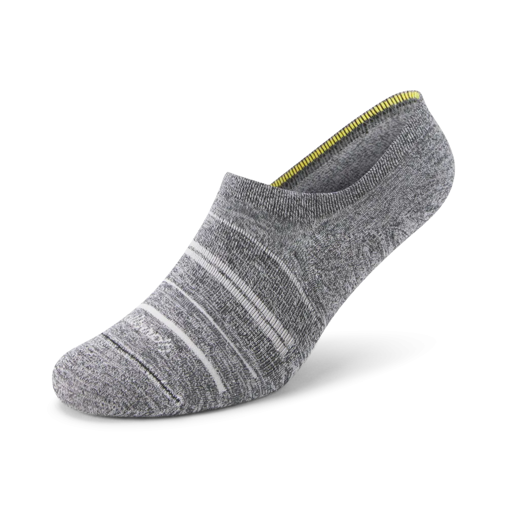 Anytime No Show Sock - Natural Grey Heather/Light Grey