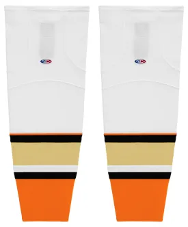 Athletic Knit (AK) HS2100-539 2014 Anaheim Ducks White Mesh Ice Hockey Socks