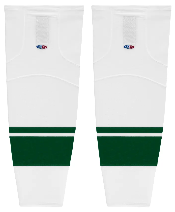 Athletic Knit (AK) HS2100-565 2013 Minnesota Wild White Mesh Ice Hockey Socks