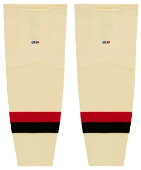 Athletic Knit (AK) HS2100-734 Ottawa Senators Heritage Classic Sand Mesh Ice Hockey Socks