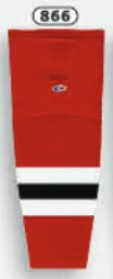 Athletic Knit (AK) HS2100-866 Utica Comets Red Mesh Ice Hockey Socks