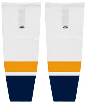 Athletic Knit (AK) HS2100-872 2013 Nashville Predators White Mesh Ice Hockey Socks