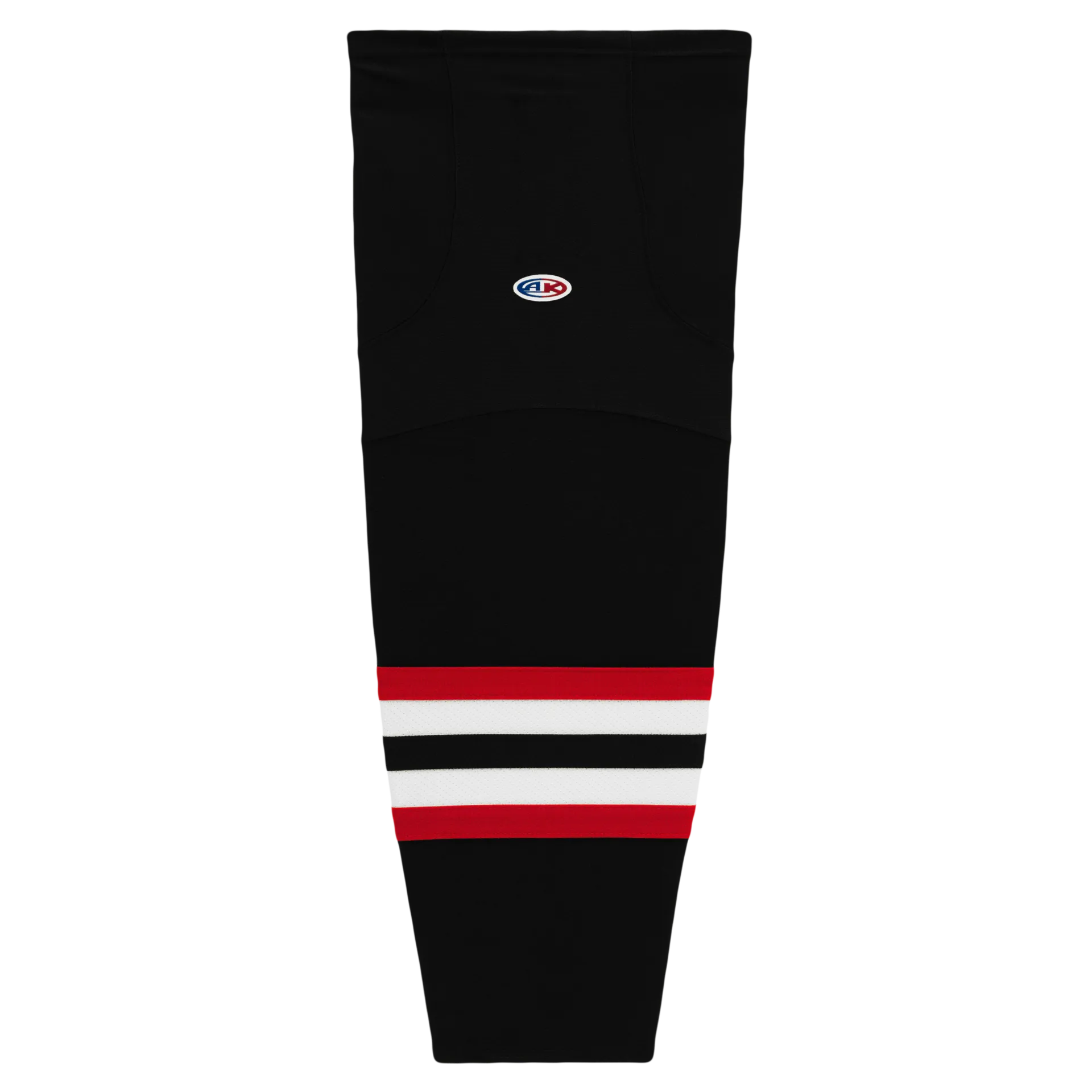 Athletic Knit (AK) HS2100-936 2009 Ottawa Senators Third Black Mesh Ice Hockey Socks