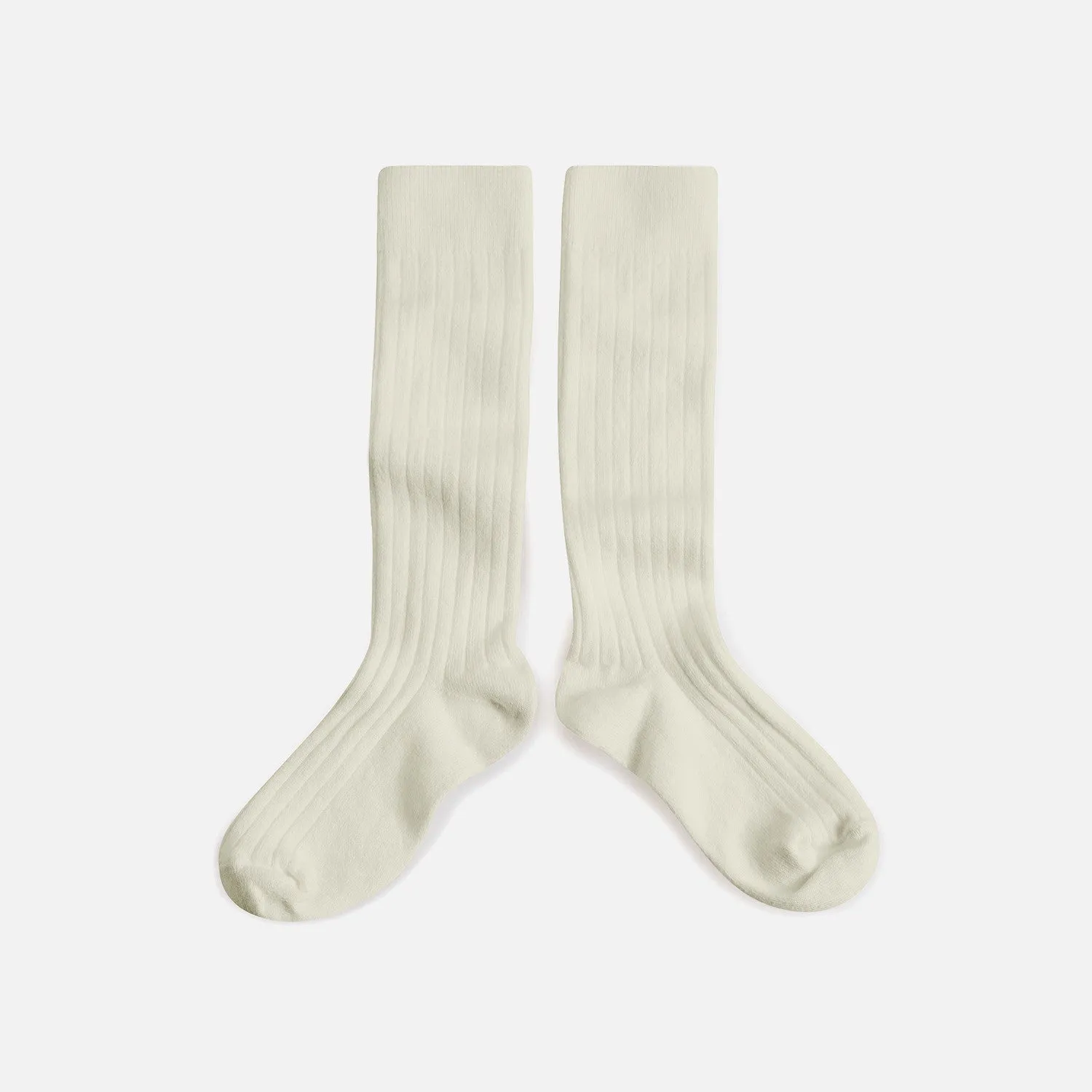 Baby & Kids Cotton Knee Socks - Cream