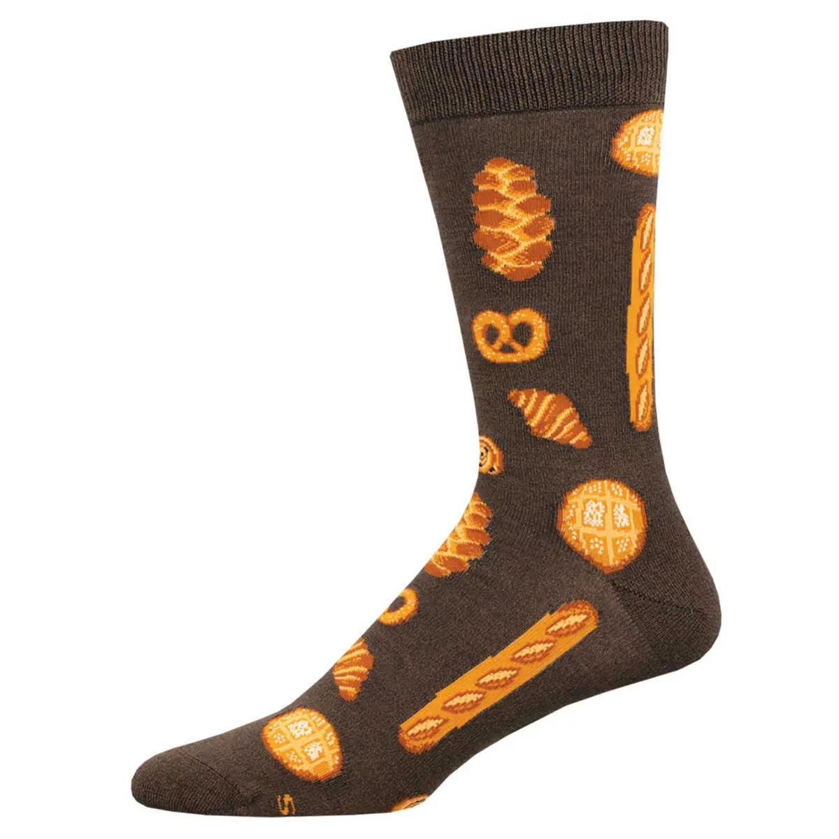 Baker's Dozen (Brown) Bamboo Men's Crew Socks