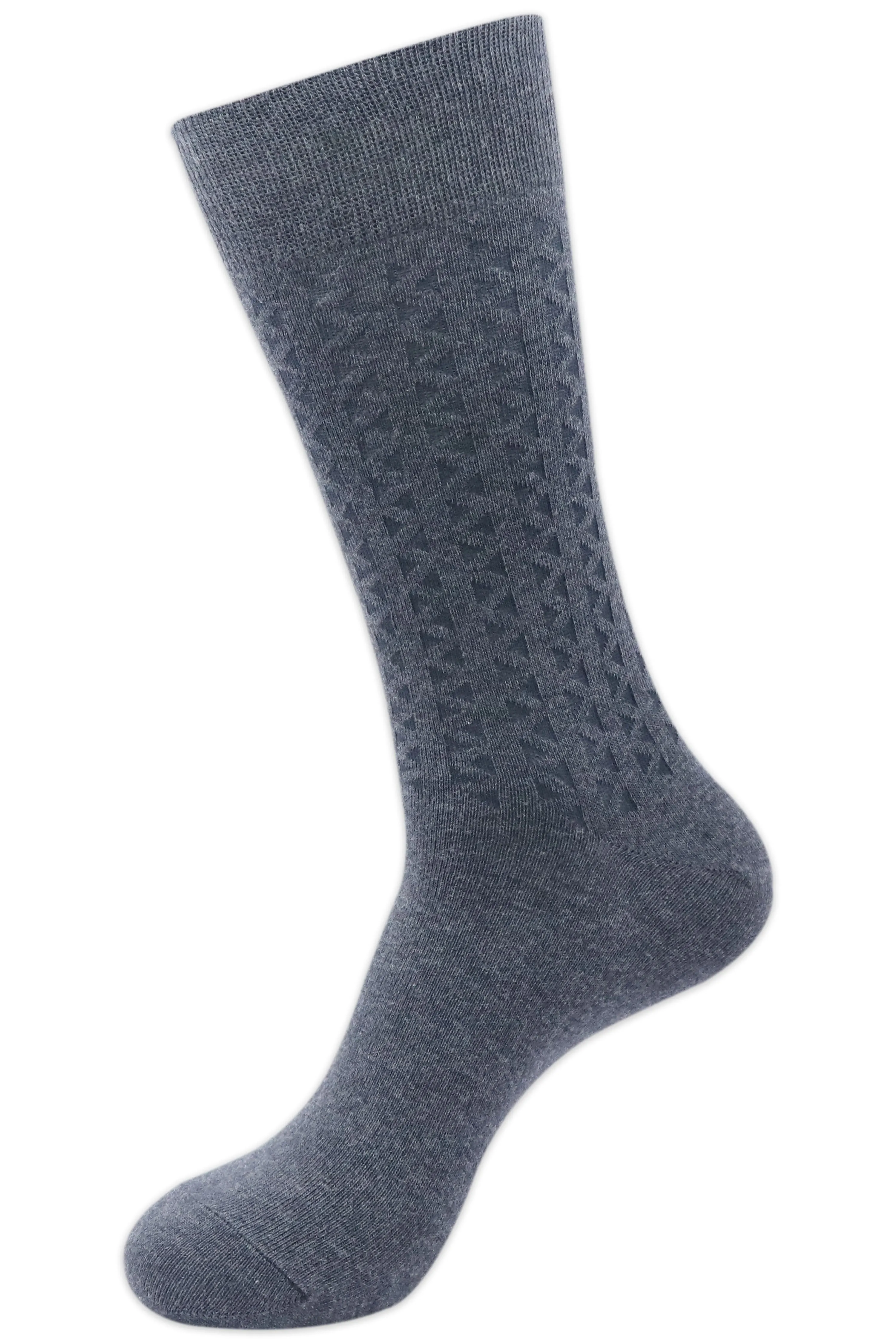 Balenzia Men's Cotton Crew/Calf length socks-(Pack of 3 Pairs/1U) (Black,L.Grey,D.Grey)