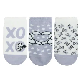 Balenzia X Disney Mickey & Minnie Ankle Socks for Women | Pack of 3