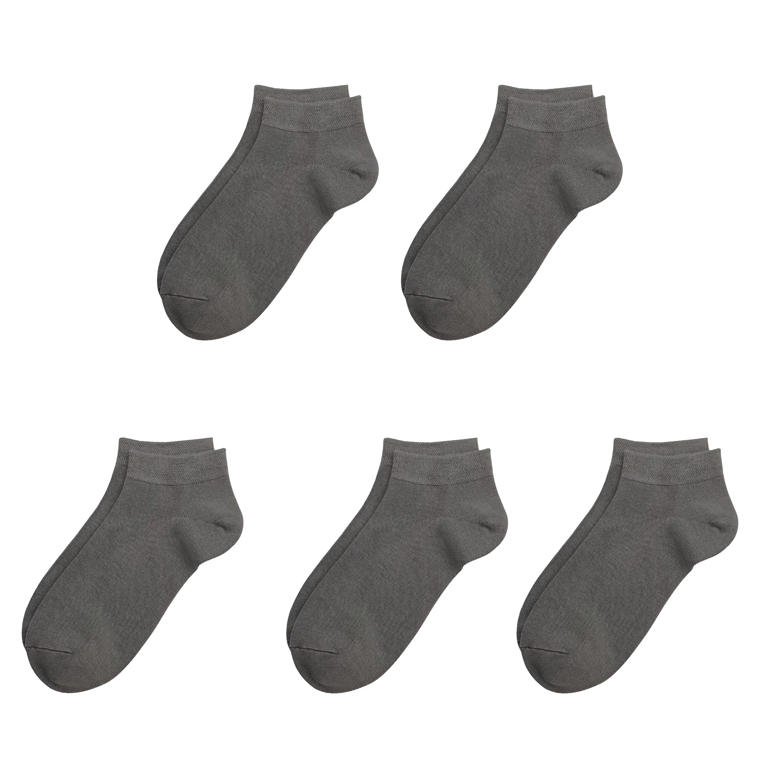 Bamboo School Socks Ankle Super Soft School Kids Socks Stretch Cuffs Athletic Socks Odor Resistant Anti-odor 5 Pairs