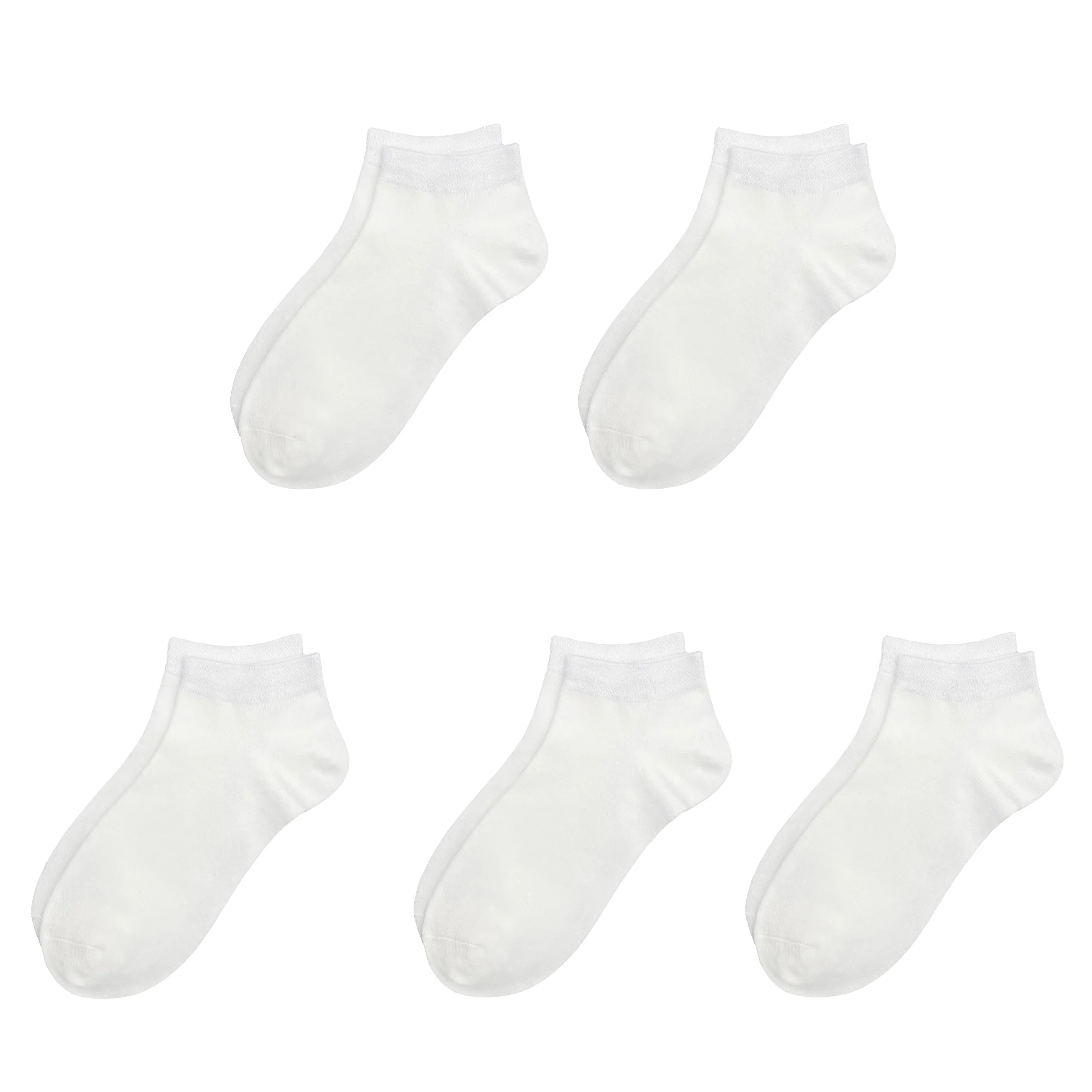 Bamboo School Socks Ankle Super Soft School Kids Socks Stretch Cuffs Athletic Socks Odor Resistant Anti-odor 5 Pairs