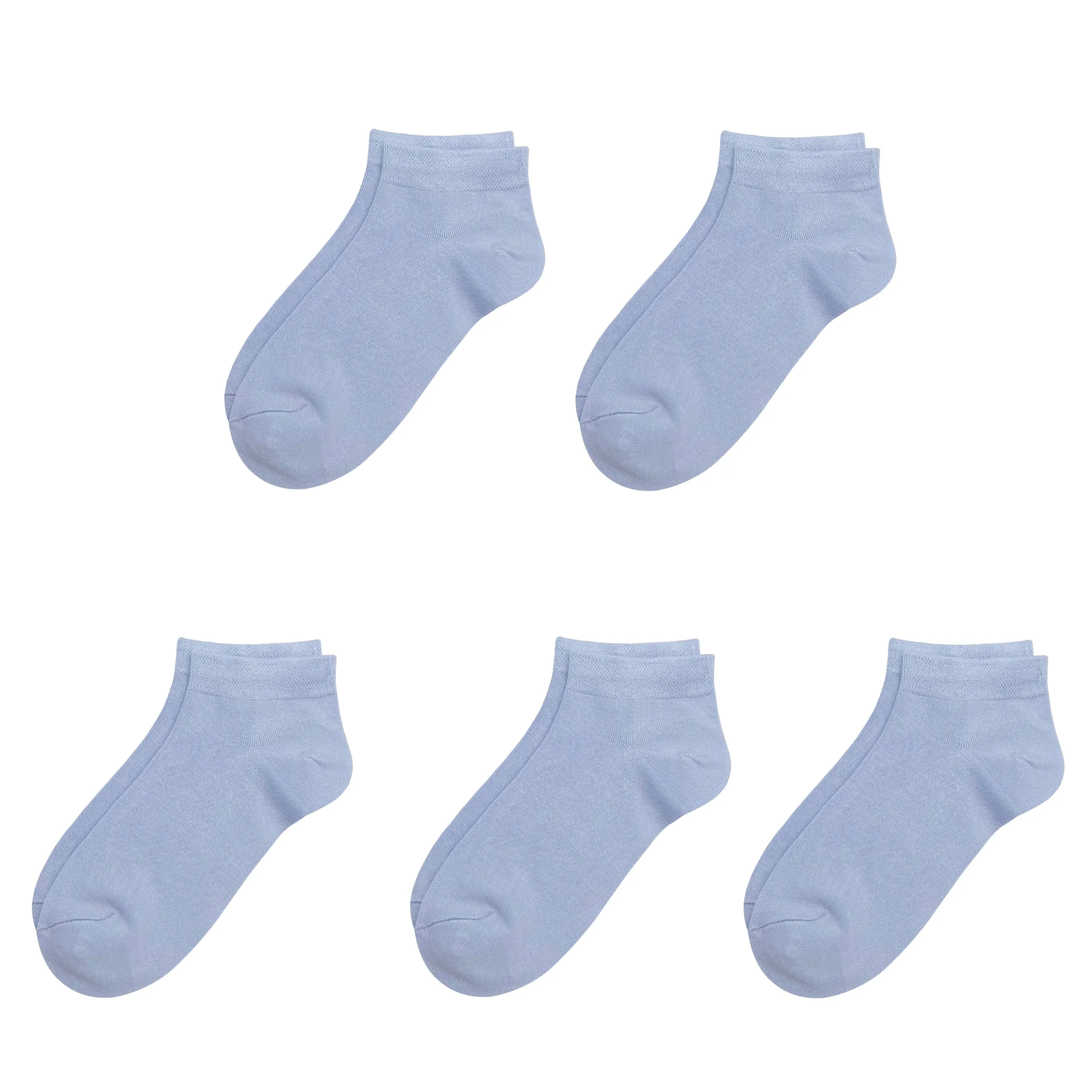 Bamboo School Socks Ankle Super Soft School Kids Socks Stretch Cuffs Athletic Socks Odor Resistant Anti-odor 5 Pairs