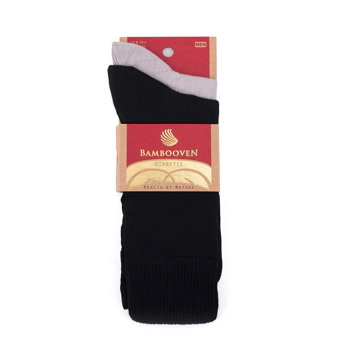 Bambooven Men’s Diabetic Socks - (2 Pack)