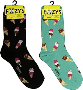 BLACK ICECREAM CONES AND POPS SOCKS