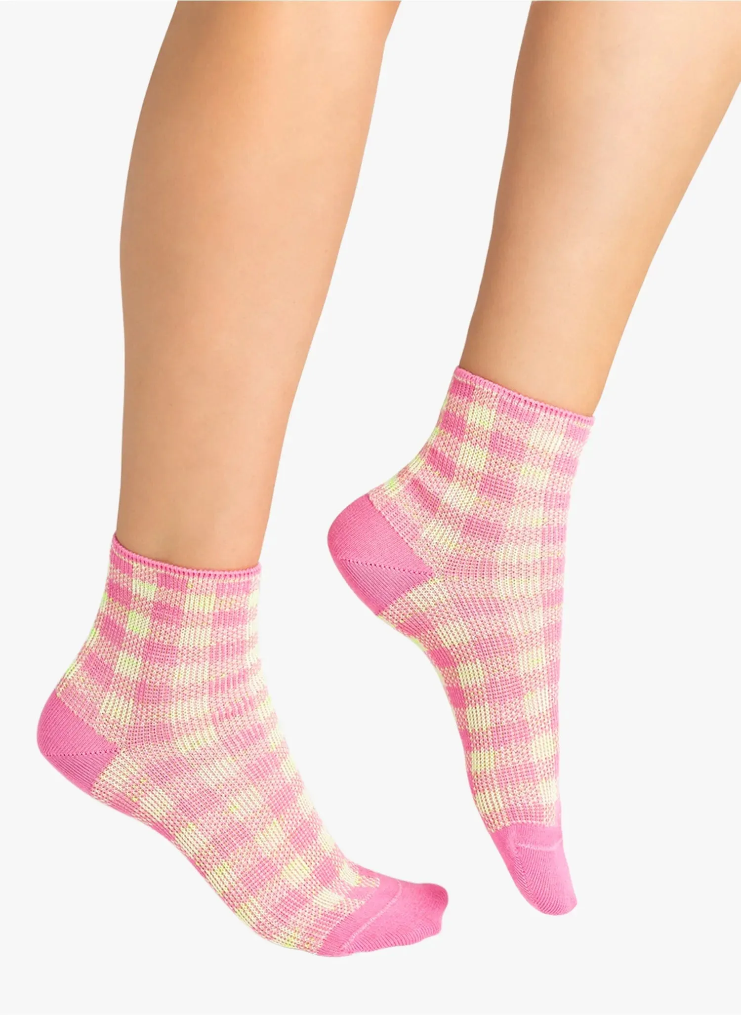 Bleuforet Ginghams Pattern Anke Socks 6422