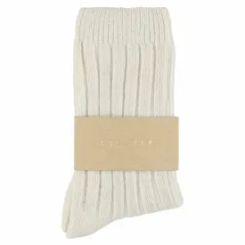 Cashmere Crew Socks Women - Ecru