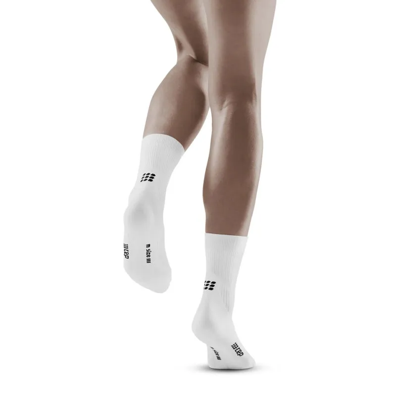 CEP Compression Women's Classic Mid Cut Compression Socks - White