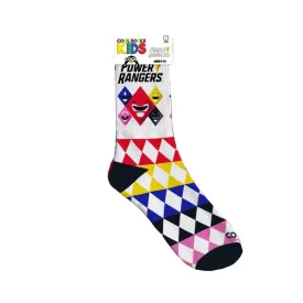 Cool Socks Kids Crew Socks - Power Rangers Team (7-10 Years Old)