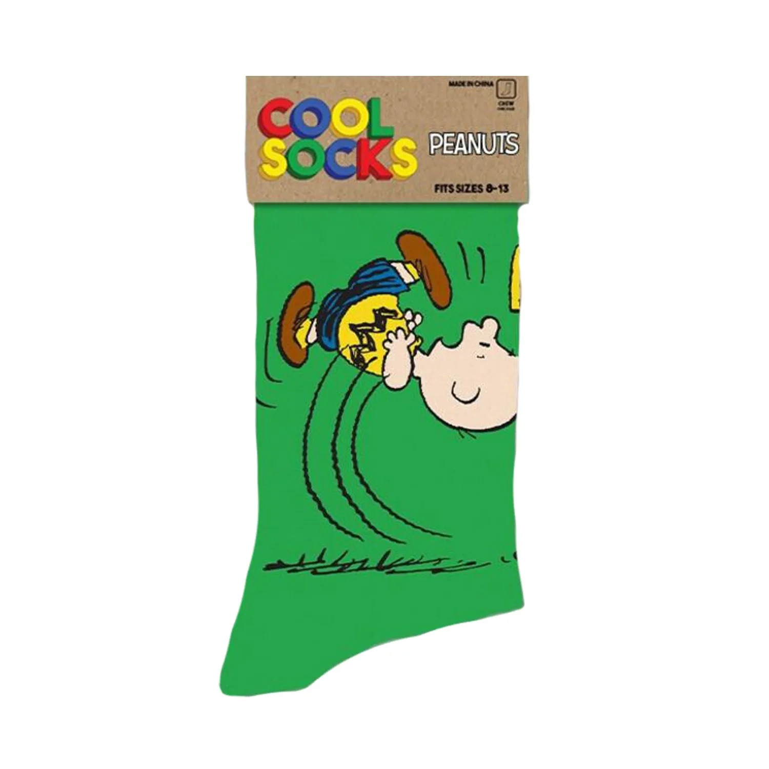 Cool Socks Men's Crew Socks - Charlie Brown Football (Peanuts)