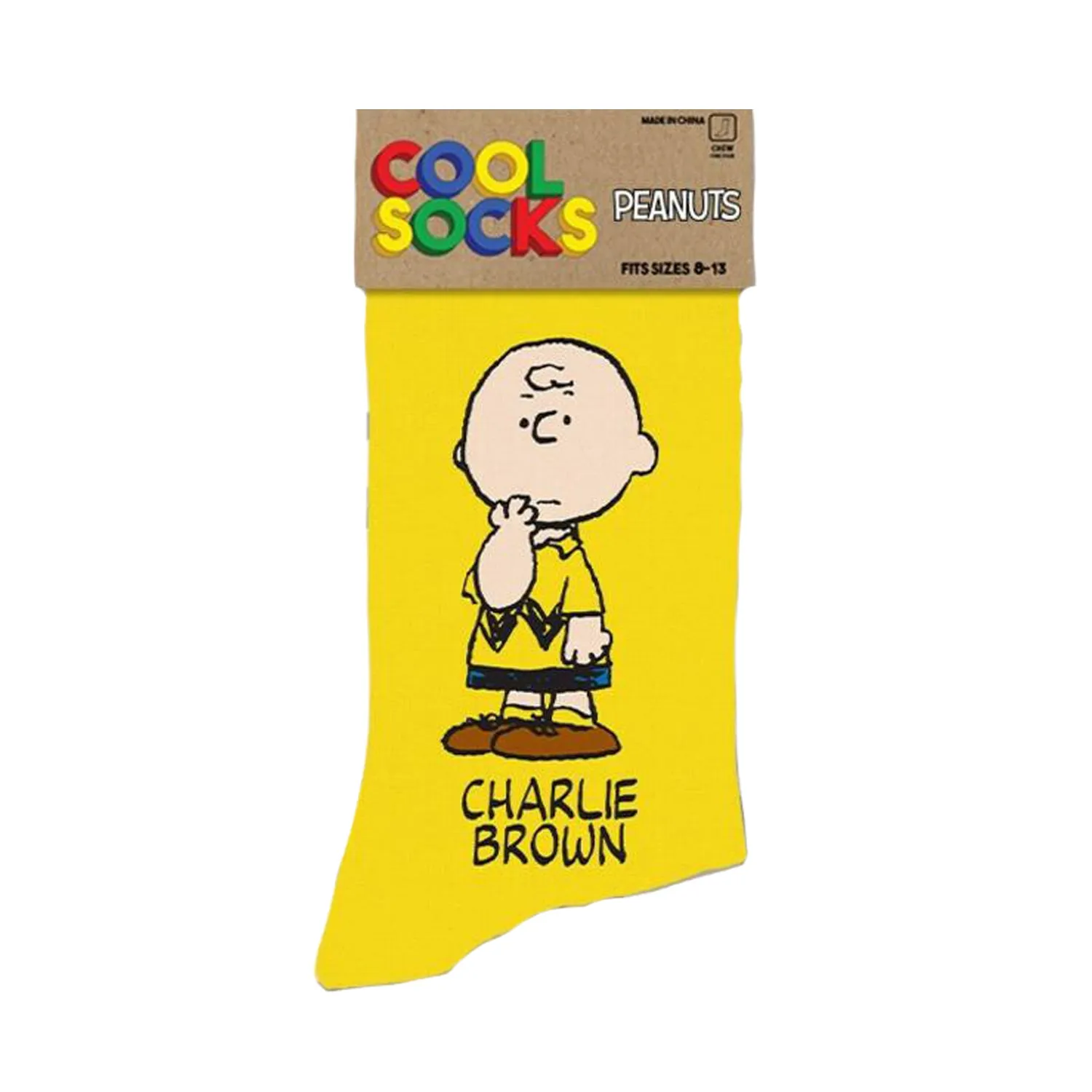 Cool Socks Men's Crew Socks - Charlie Brown (Peanuts)