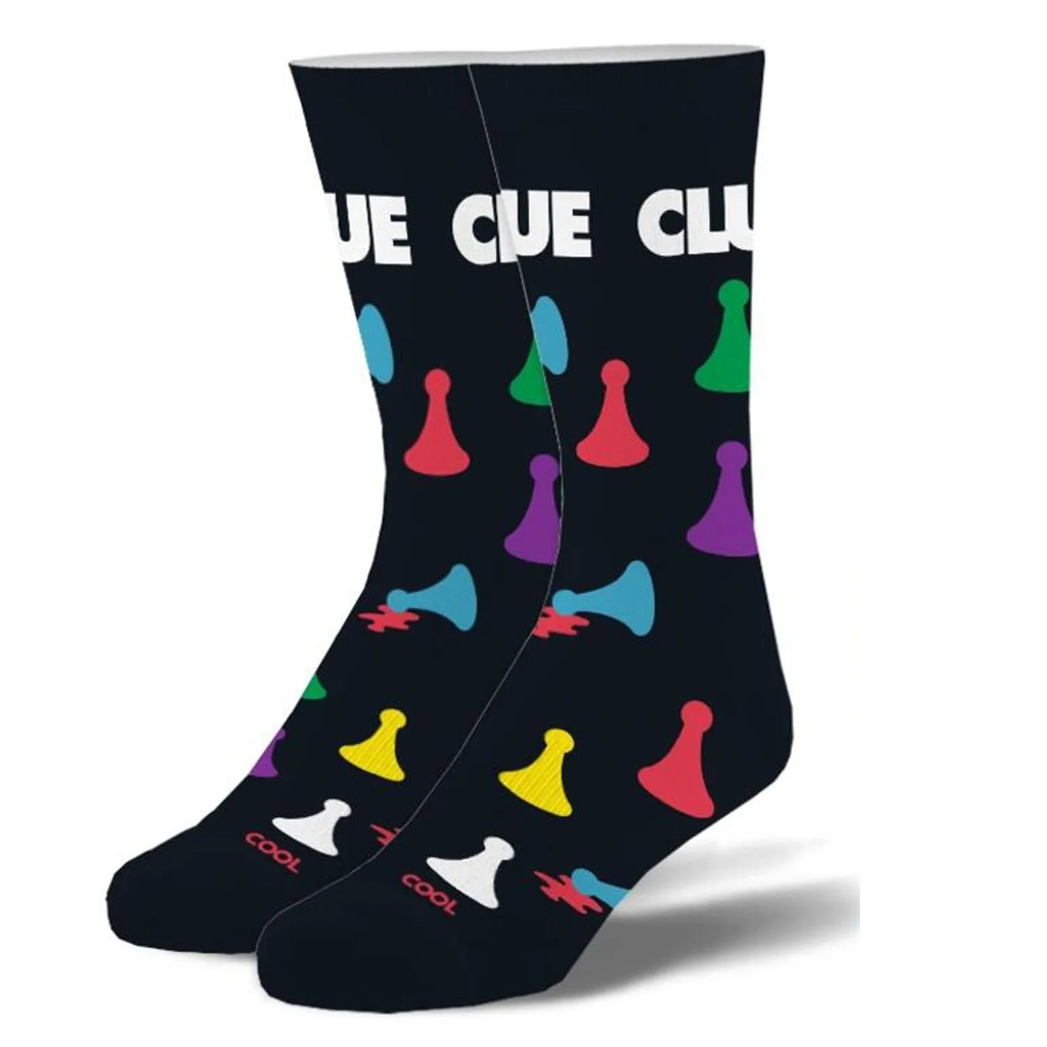 Cool Socks Men's Crew Socks - Clue Pieces