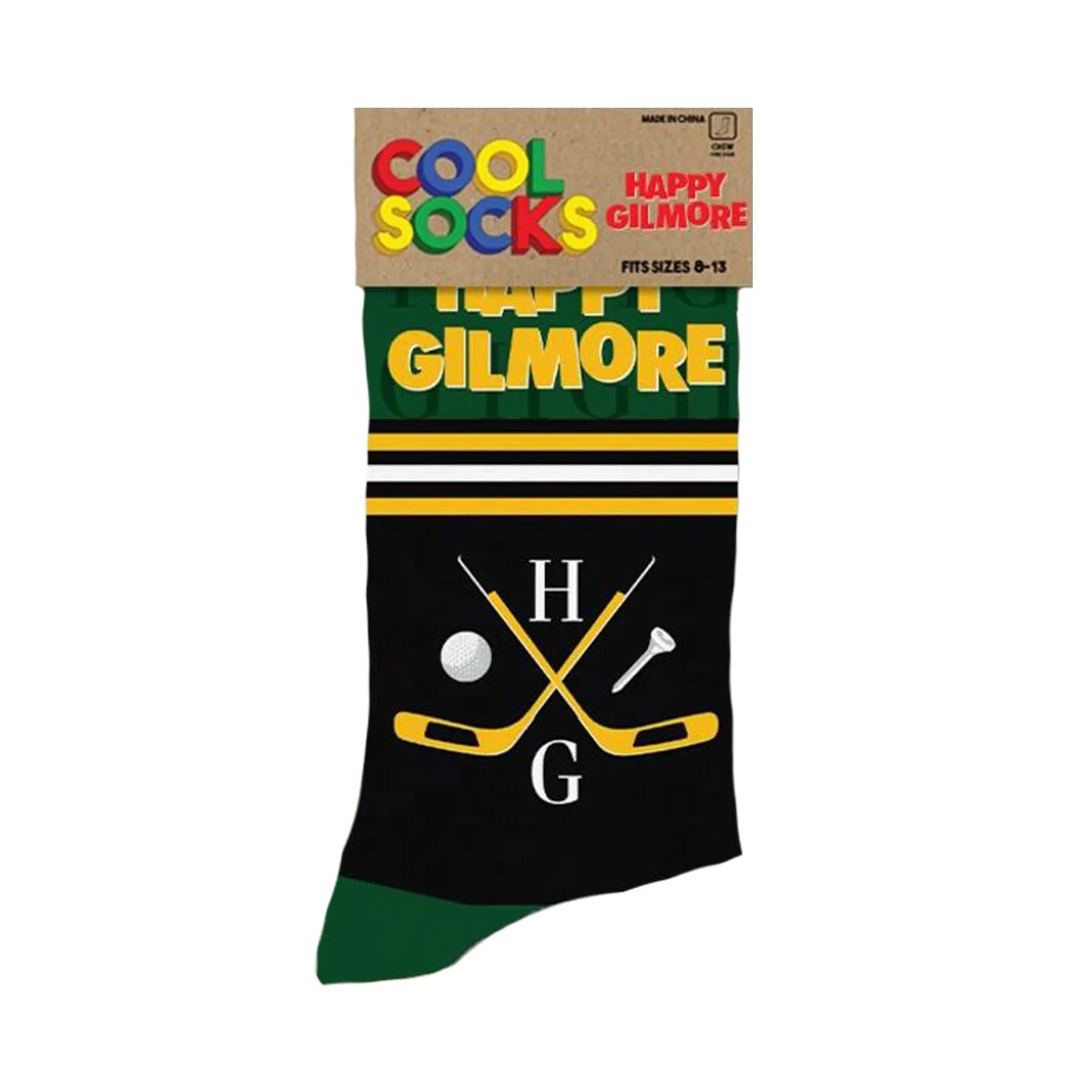 Cool Socks Men's Crew Socks - Happy Gilmore Greens