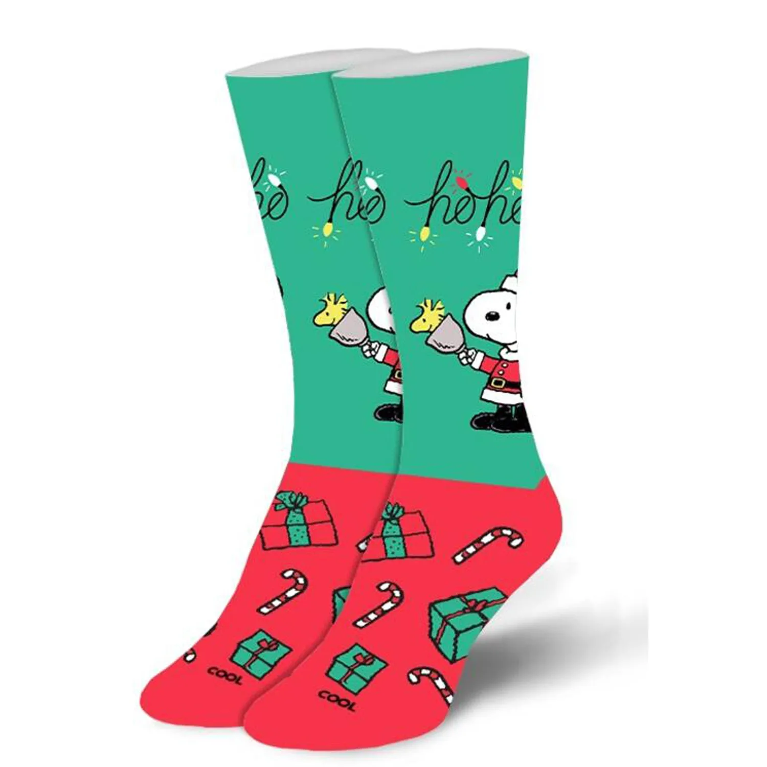 Cool Socks Women's Crew Socks - Snoopy Claus (Peanuts)