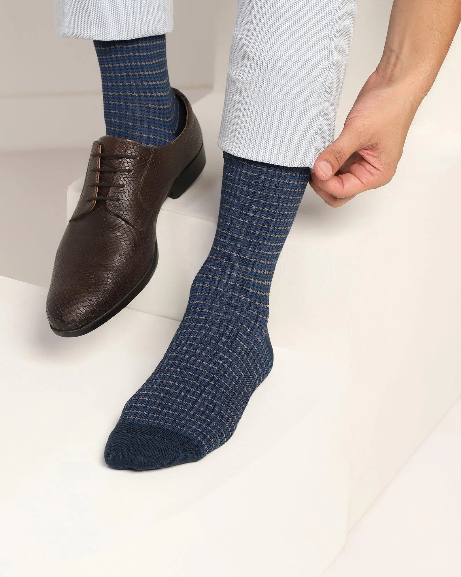 Cotton Galactic Blue Socks - Tauro