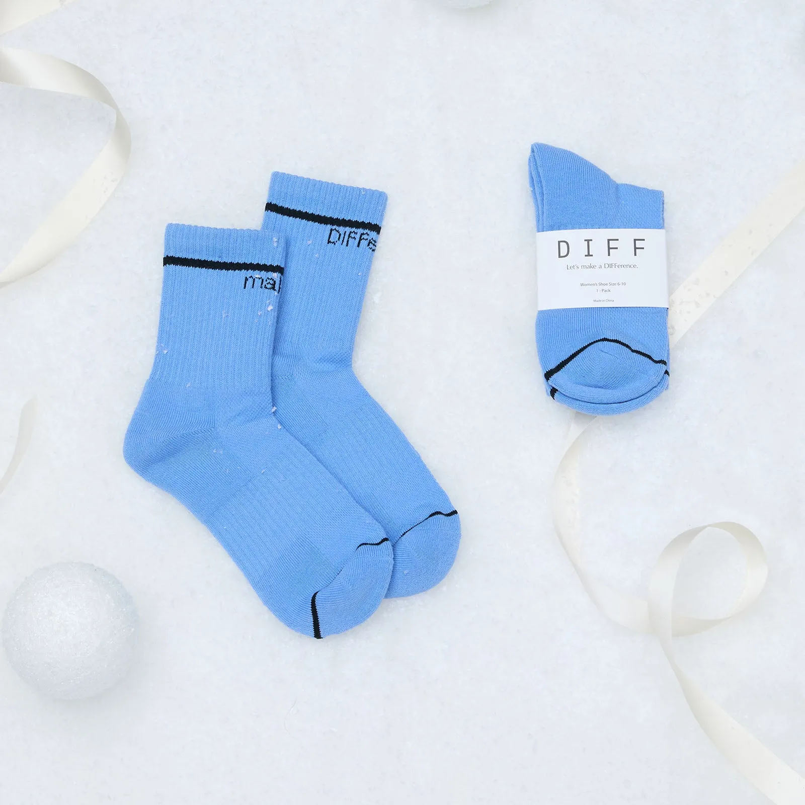 CREW SOCK SINGLE - SKY BLUE