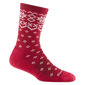 Darn Tough Shetland Crew Lightweight Lifestyle Sock - Women's - Cranberry