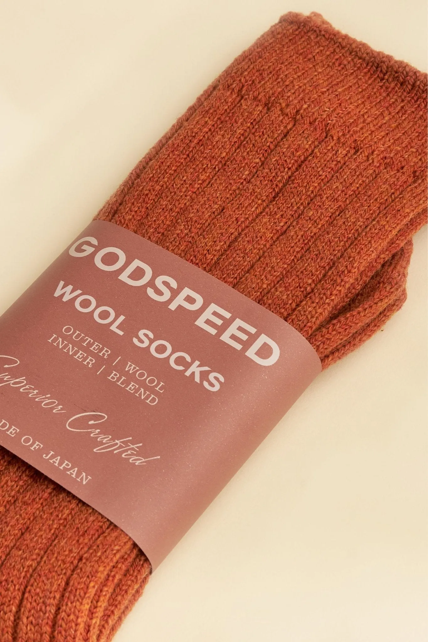 Godspeed Wool Socks - Rust