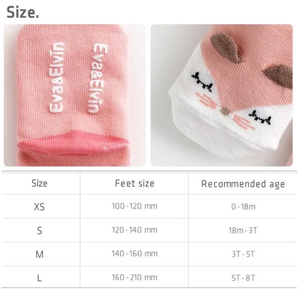 Good Night Ankle Socks (Beige/Blue/Yellow/Pink)