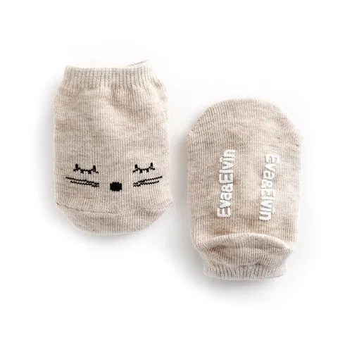 Good Night Ankle Socks (Beige/Blue/Yellow/Pink)