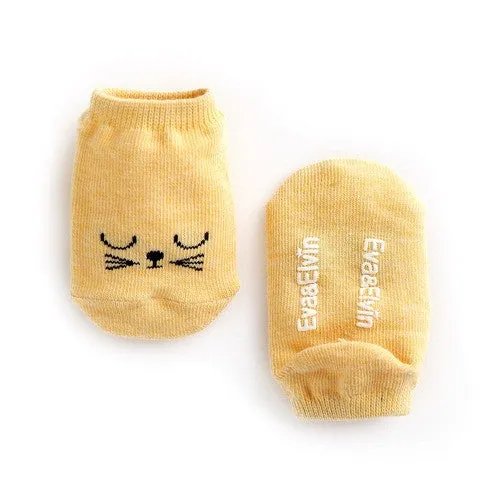 Good Night Ankle Socks (Beige/Blue/Yellow/Pink)