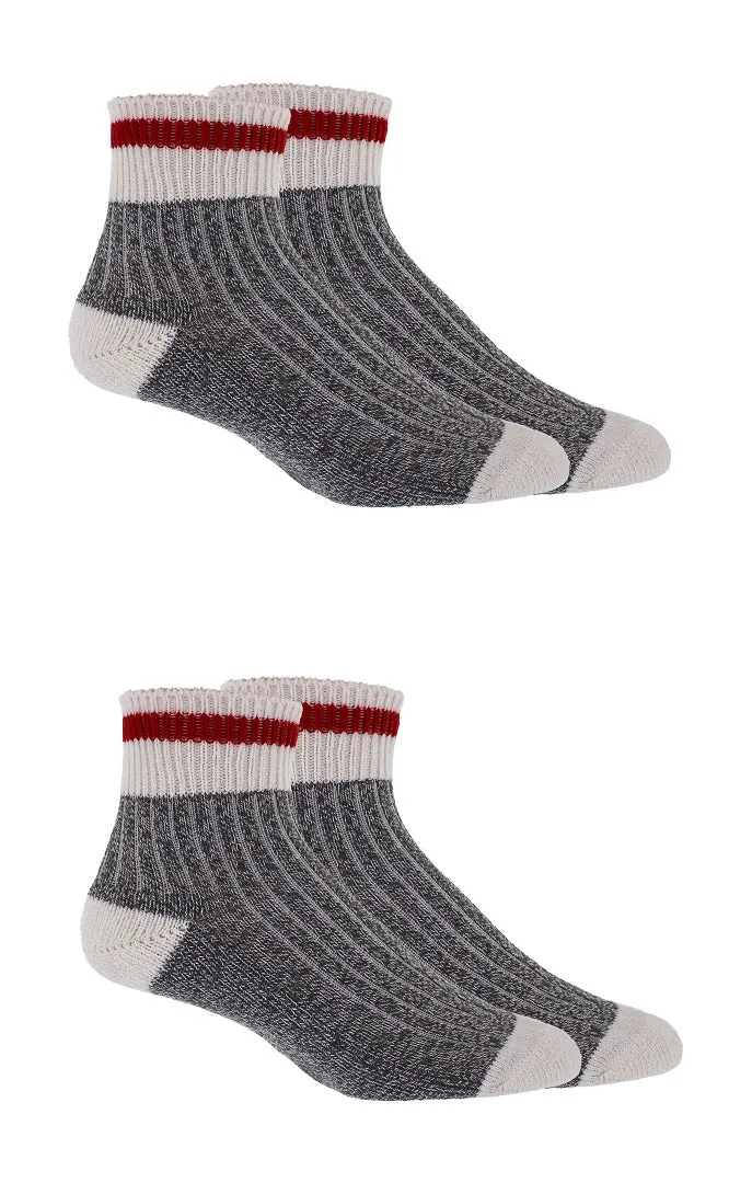 Great Northern Men's 2 Pack Quarter Socks