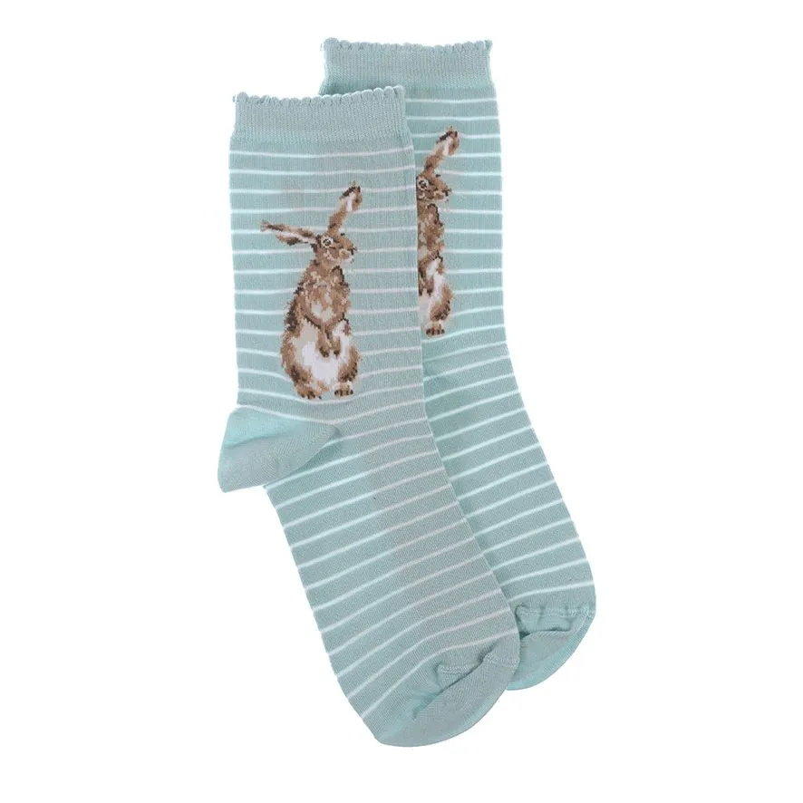 Hare and Bee" Women's Hare Socks