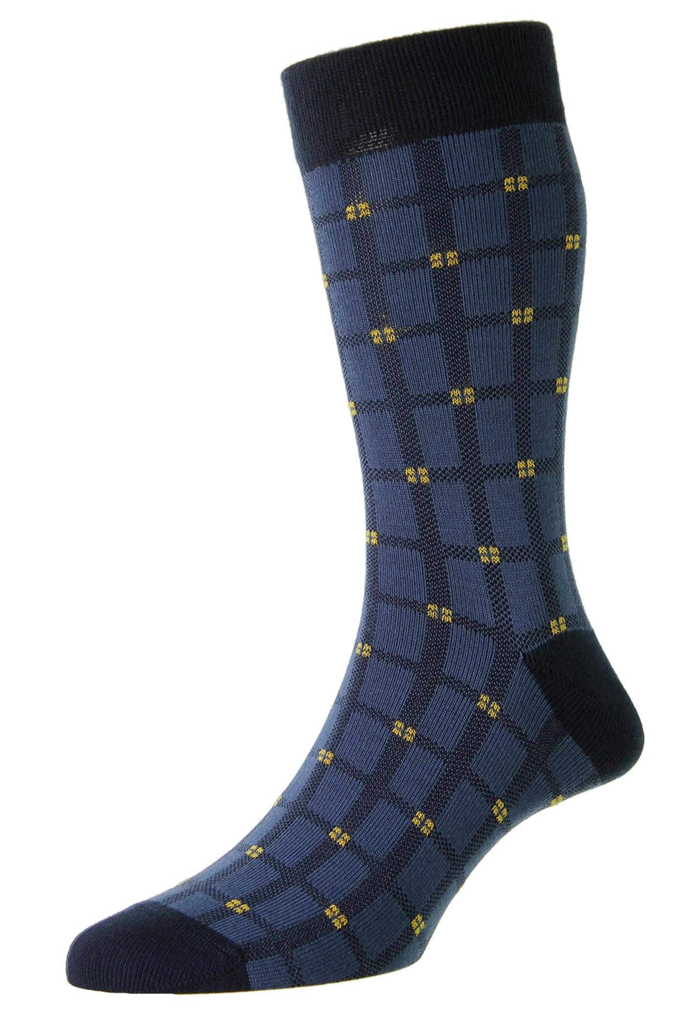 Hj Elmfield Windowpane Socks R