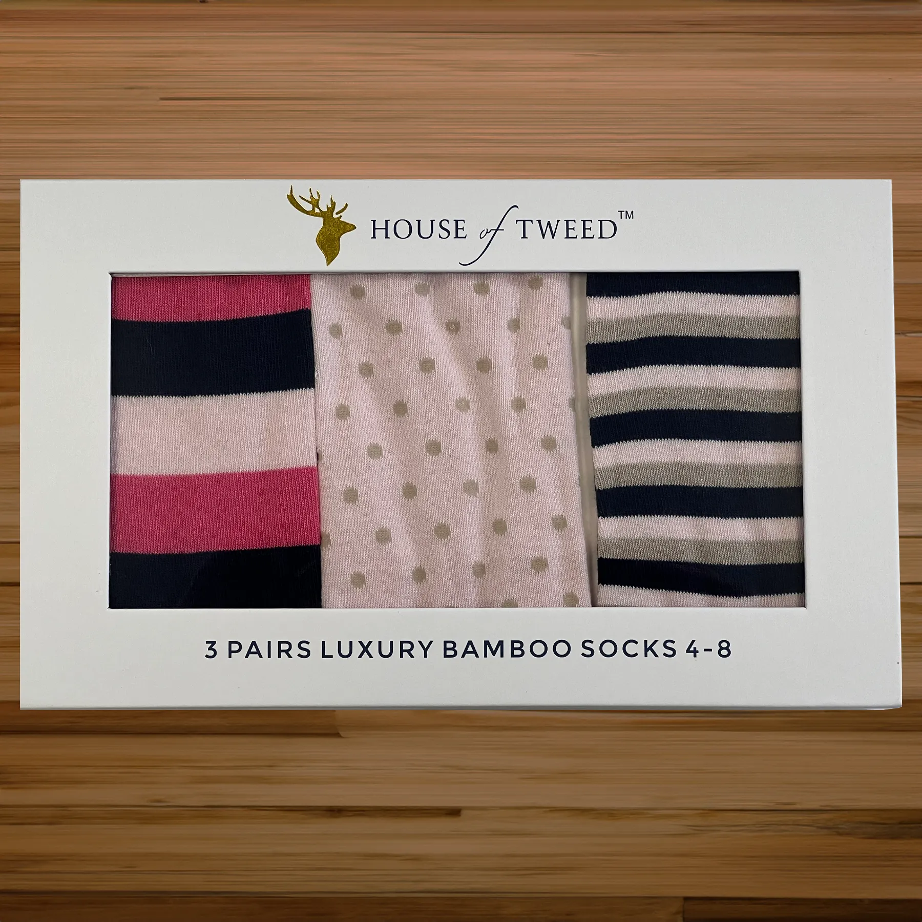 House of Tweed Luxury Womens Bamboo Socks | 3 Pairs