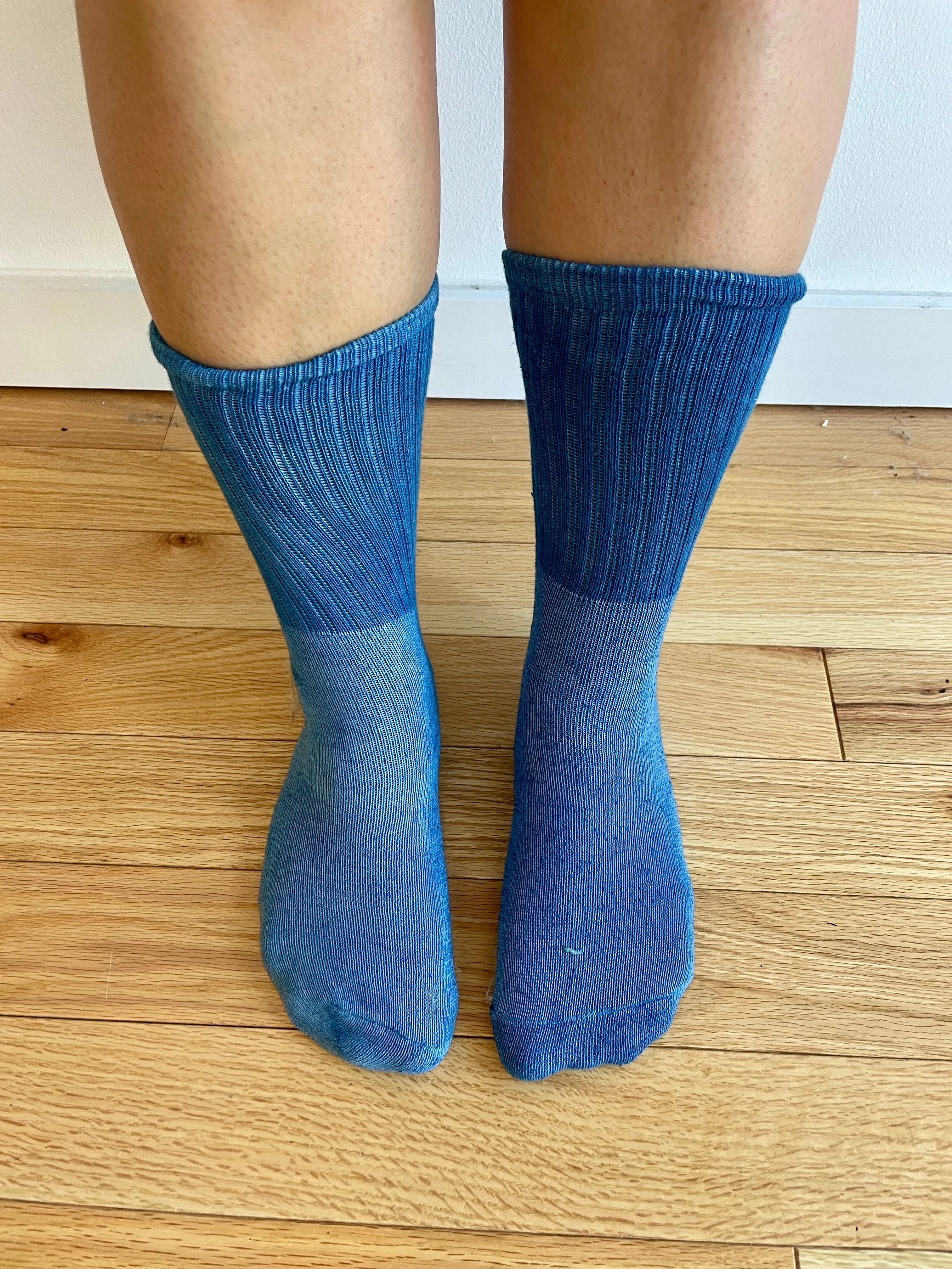 Indigo Organic Cotton Plant Dyed Socks