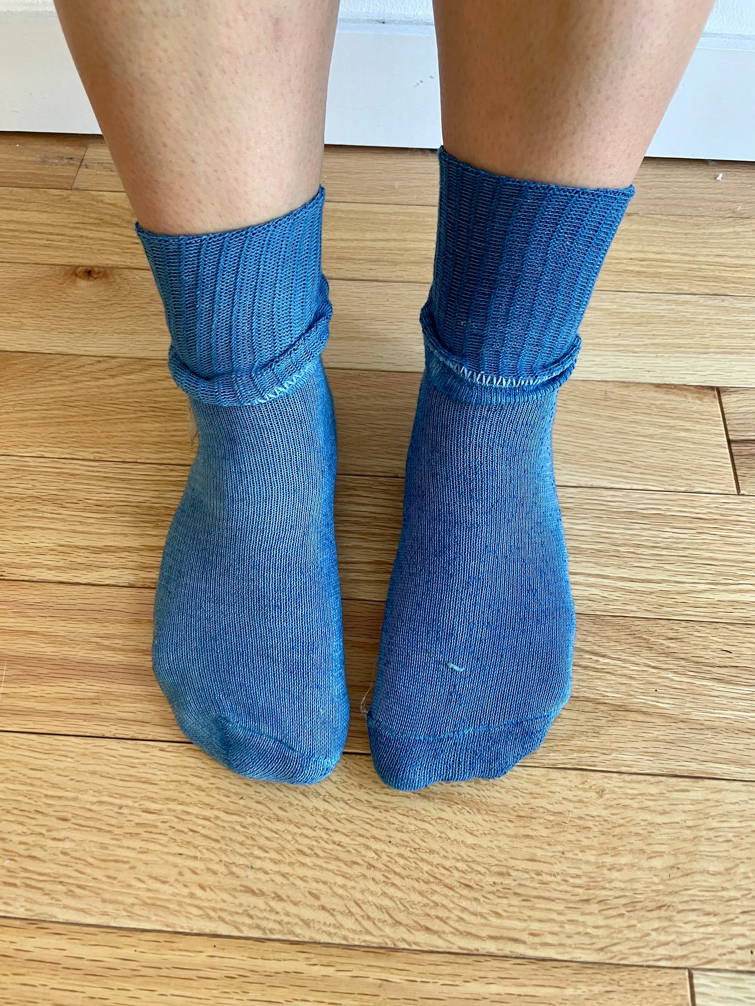 Indigo Organic Cotton Plant Dyed Socks