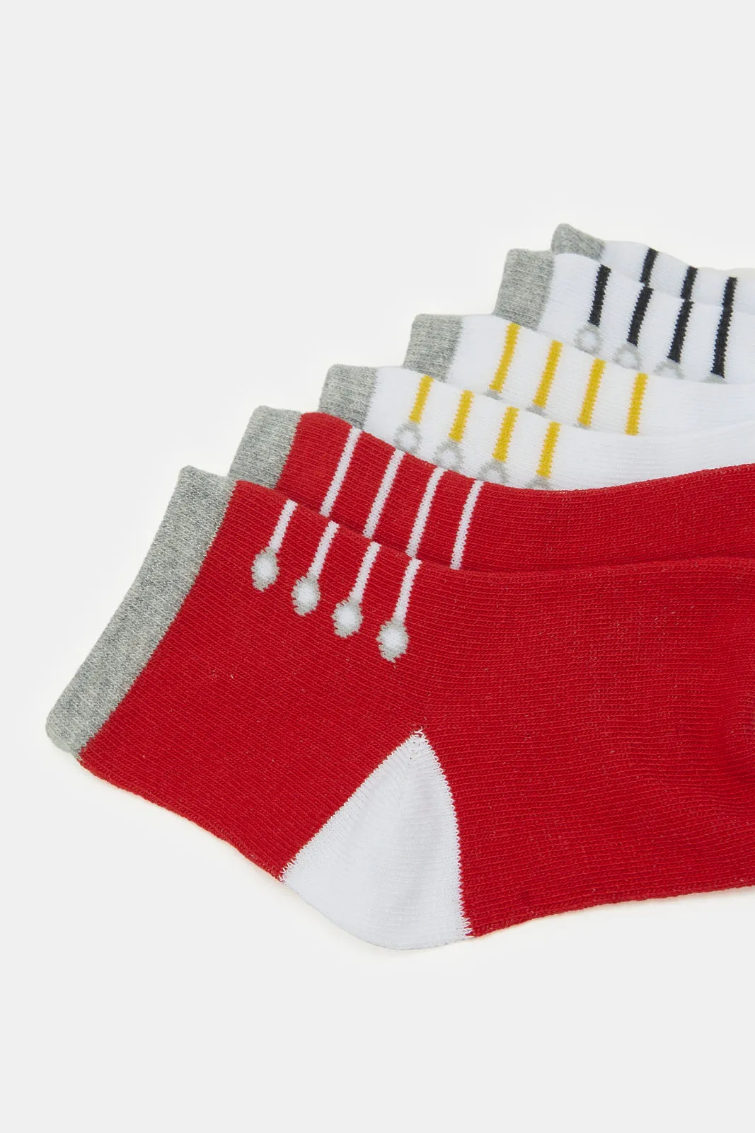 Infant Boys And White Striped Socks (3 Pairs)