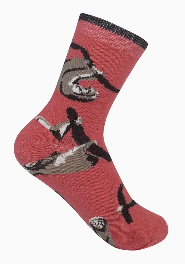 Kids Sloth Crew Sock